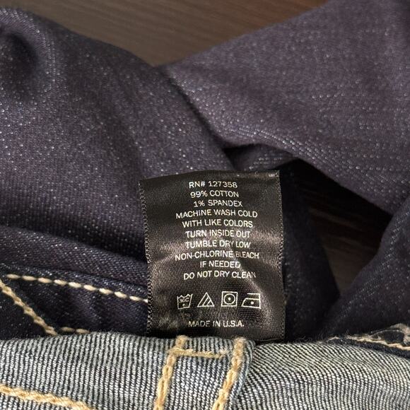 Y2K Jeans Womens 29 Skull Studded Low Rise Grunge Rawkn Denim by Key Closet NEW - Picture 13 of 16